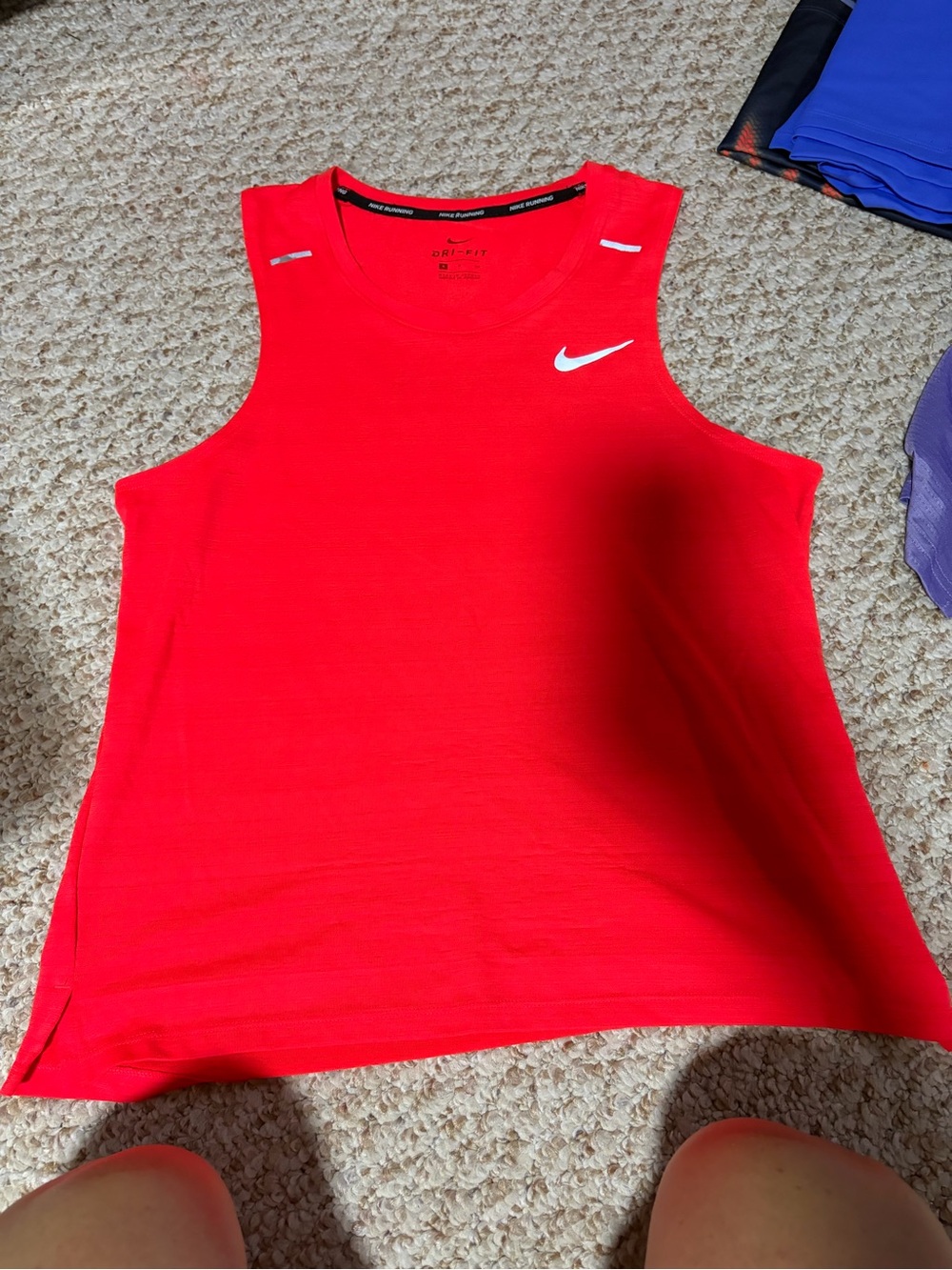 Nike men’s  orange Dri-FIT Training Tank